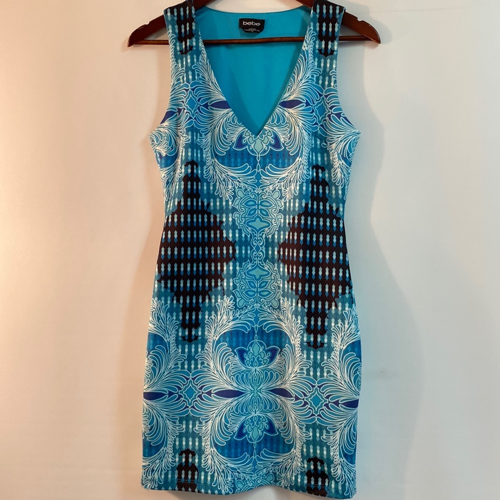 BEBE Ladies Teal Dress. Size S
